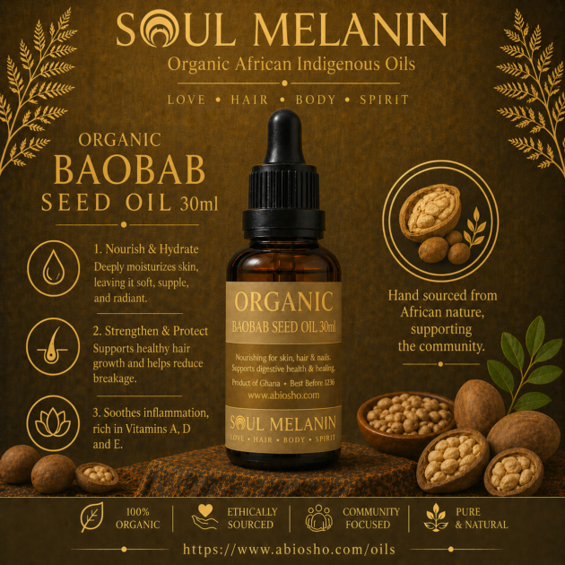 Soul Melanin Organic Baobab Oil - 30ml