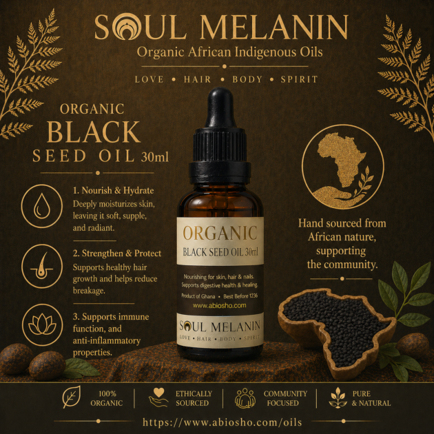 Soul Melanin Organic Black Seed Oil - 30ml