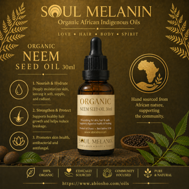 Soul Melanin Organic Neem Seed Oil - 30ml