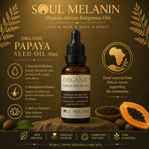 Soul Melanin Organic Papaya Seed Oil - 30ml